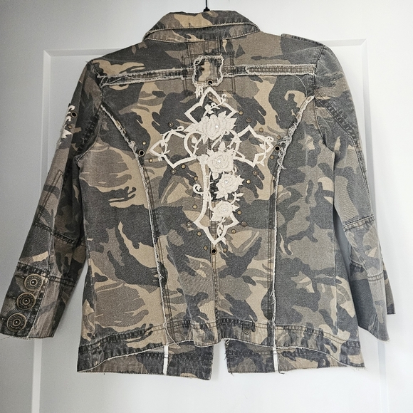 Miss Me Camouflage Utility Jacket - Picture 5 of 5
